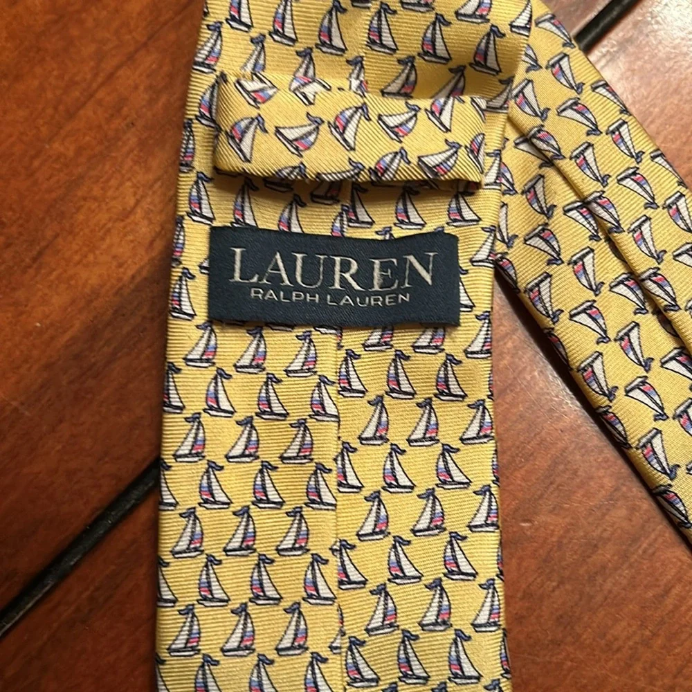 Lauren by Ralph Lauren Youth Sailboat Necktie